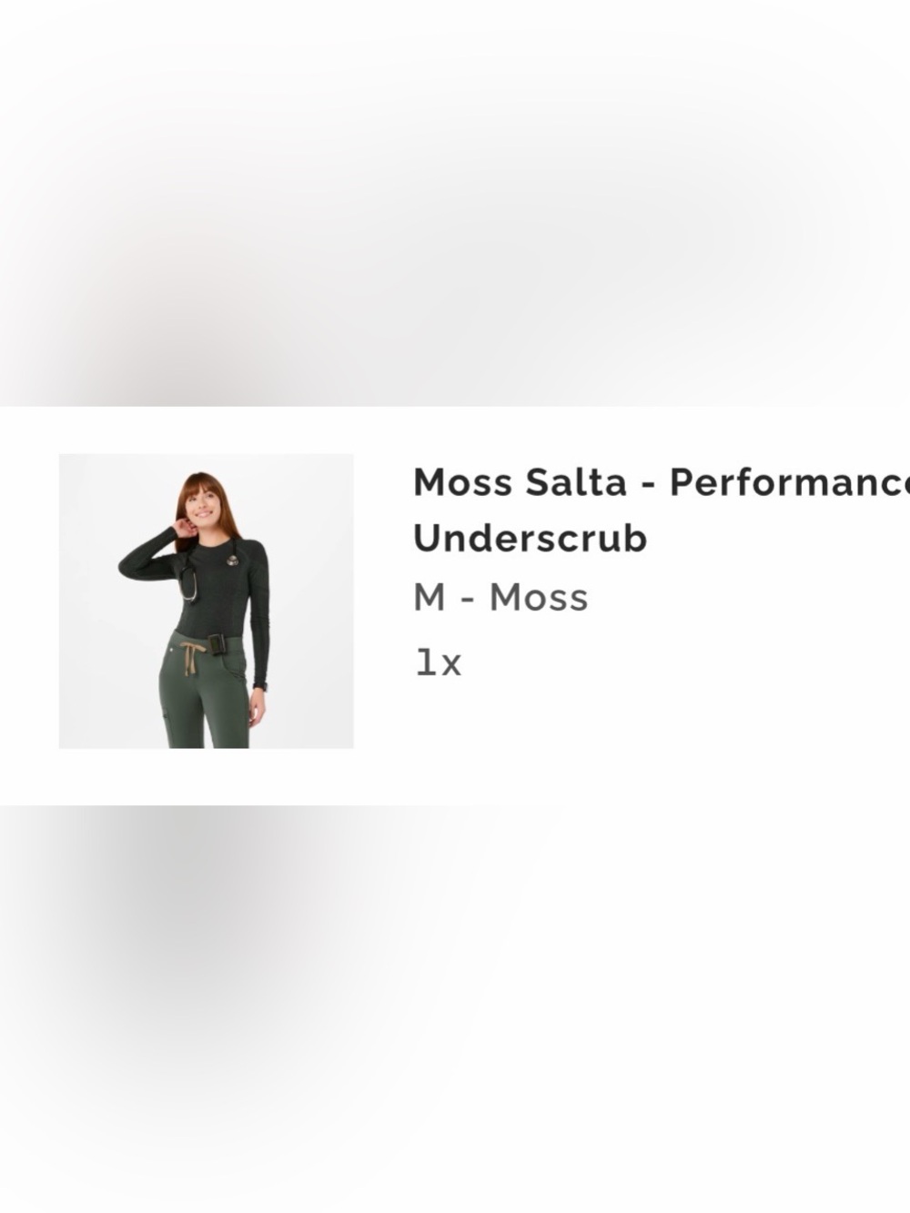 Figs Women’s Moss Salta Seamless Long-Sleeve Underscrub - Picture 5 of 5